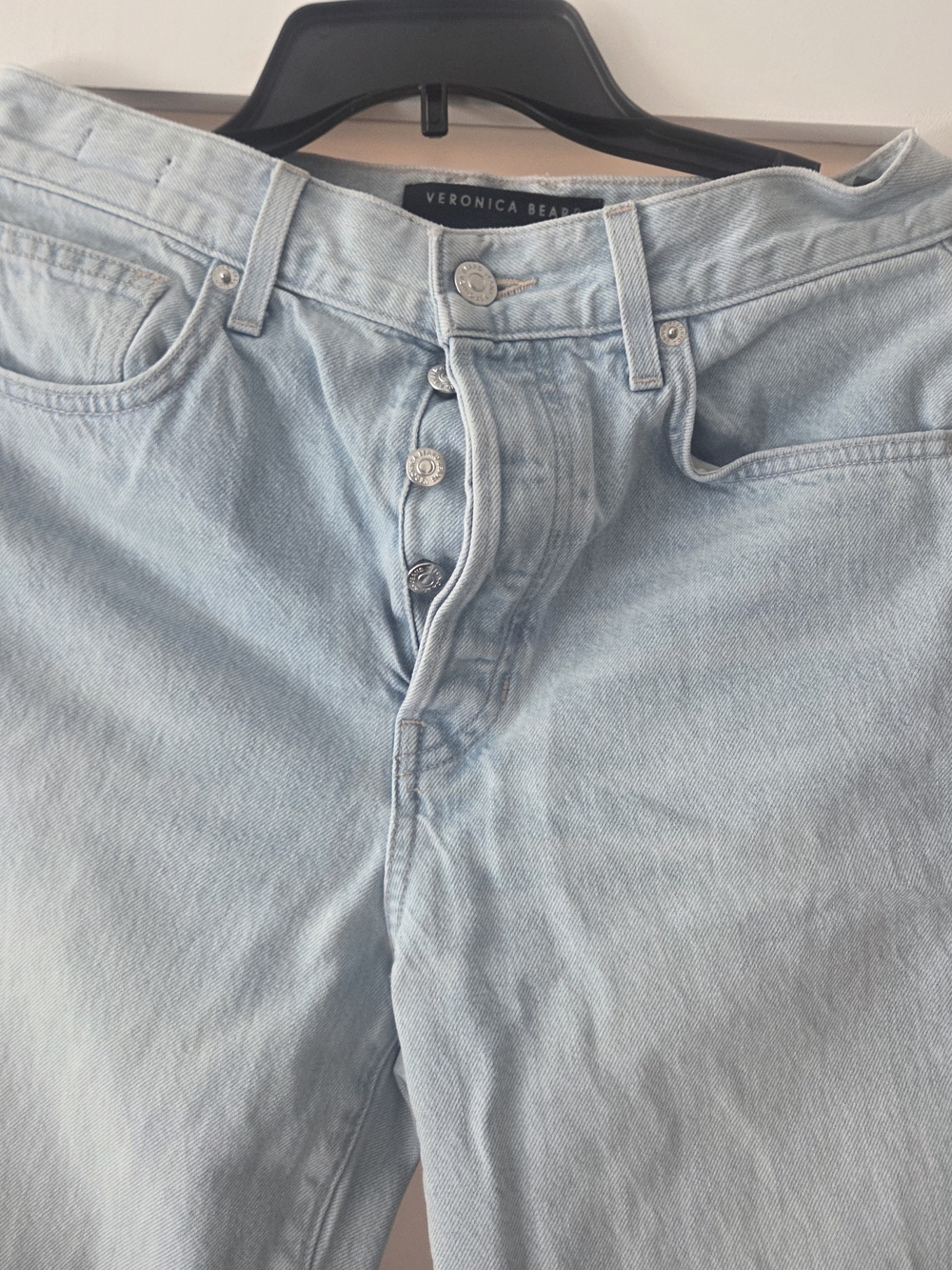 Veronica Beard Blake High-Rise Stretch Straight-Leg Cropped Jeans - Picture 6 of 10